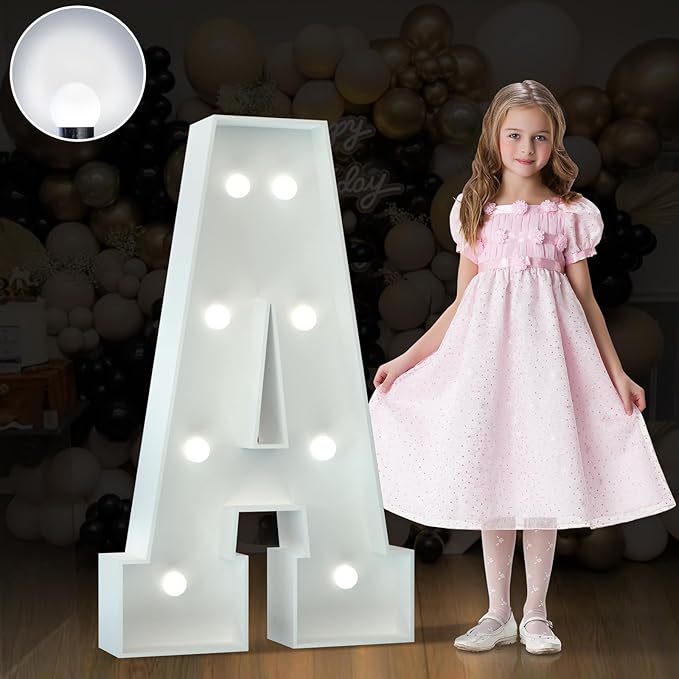 Marquee Letters 3 Feet Tall Large Light Up Letters Baby Shower Decorations by Letsmakeitimpressive