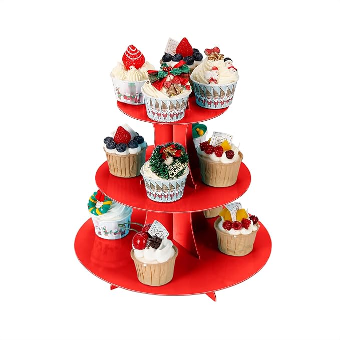 3-Tier Cupcake Stand, Cake Stand holder, Tiered DIY Cupcake Stand Tower - Image 2