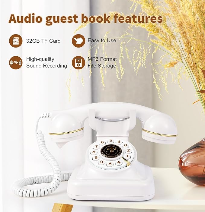Audio Guest Book Wedding Phone, Audio Guest Book Record Customized Audio - Image 2