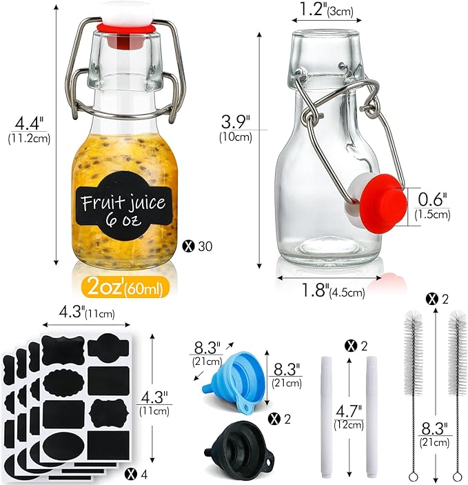 INFTYLE Swing Top Glass Bottles Set - Image 2