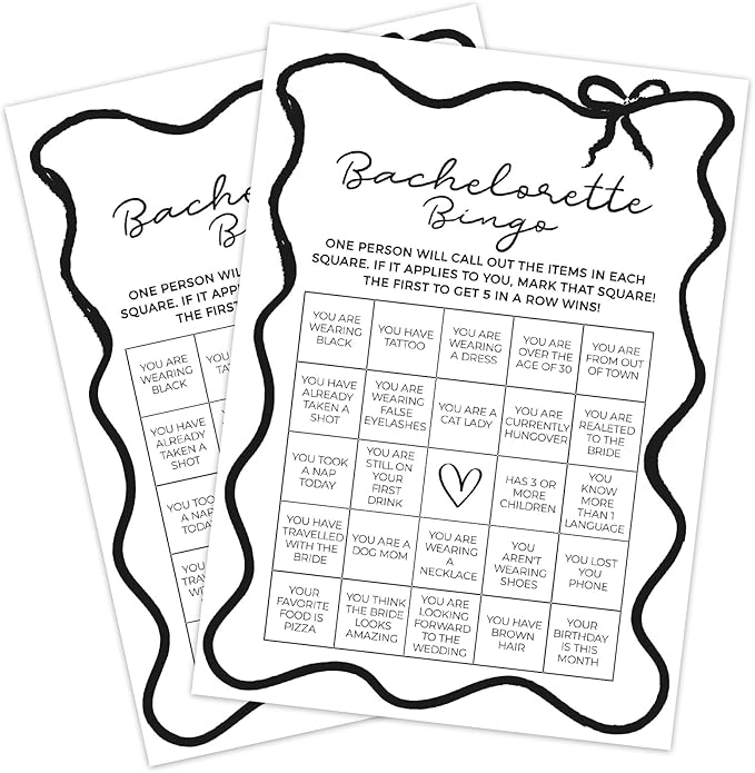 DEEKA 30 PCS Bridal Shower Games Card - Image 9