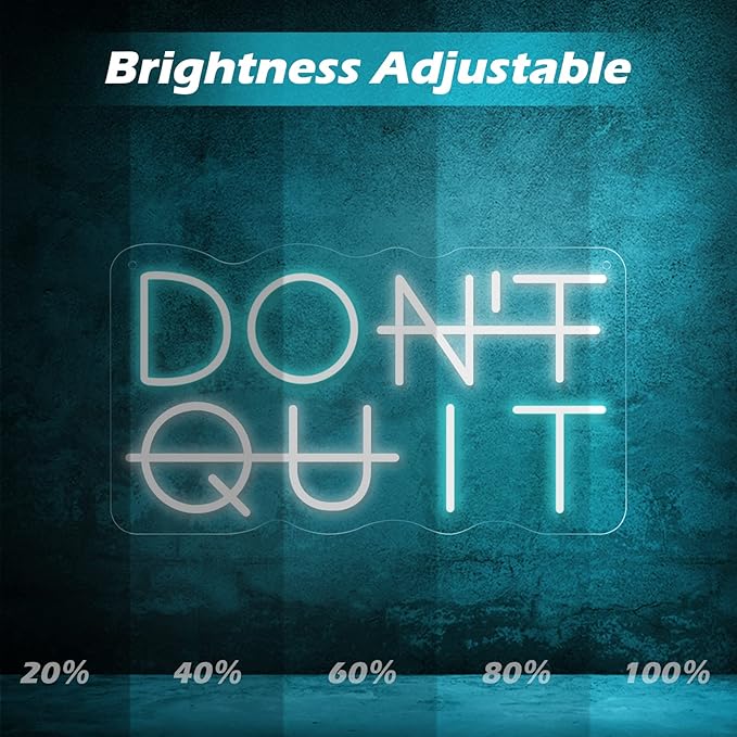 Don't Quit LED Neon Sign for Wall Decor, DO IT Neon Lights Party Decorations - Image 3