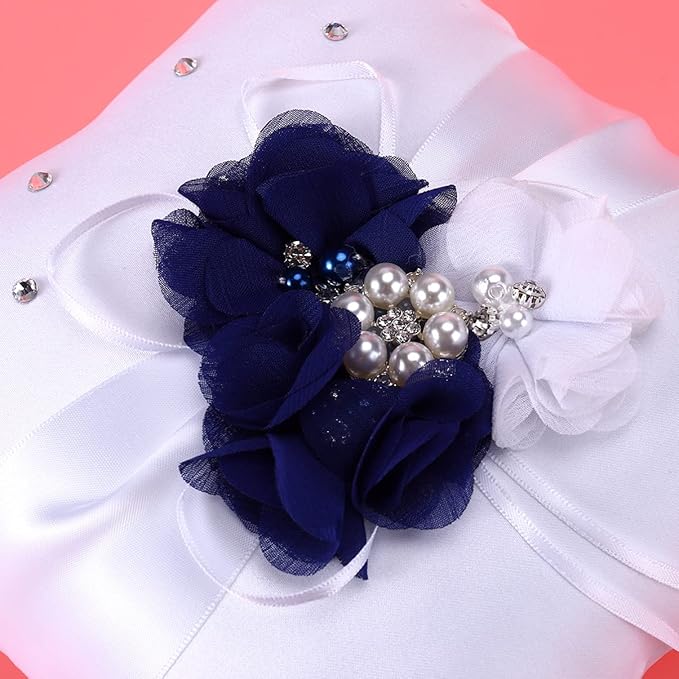 Page boy Fake Pearls Pearl Decoration Ribbon Decoration Retro Decor Artificial - Image 4