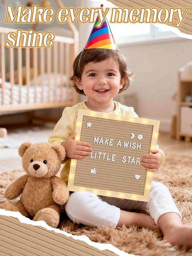 Light up Changeable Felt Letter Board Sign - Image 2