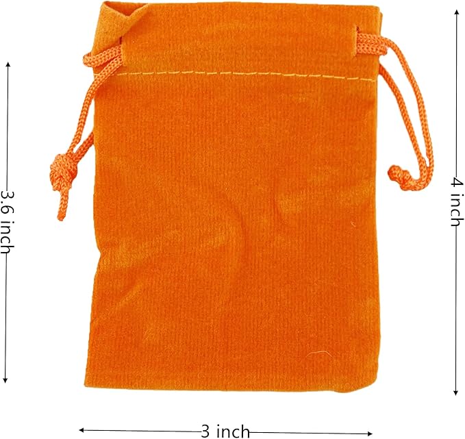 Palmhomee Pack of 48 3x4 Inch Velvet Drawstring Bags Gift Bag Velvet Pouch - Image 2