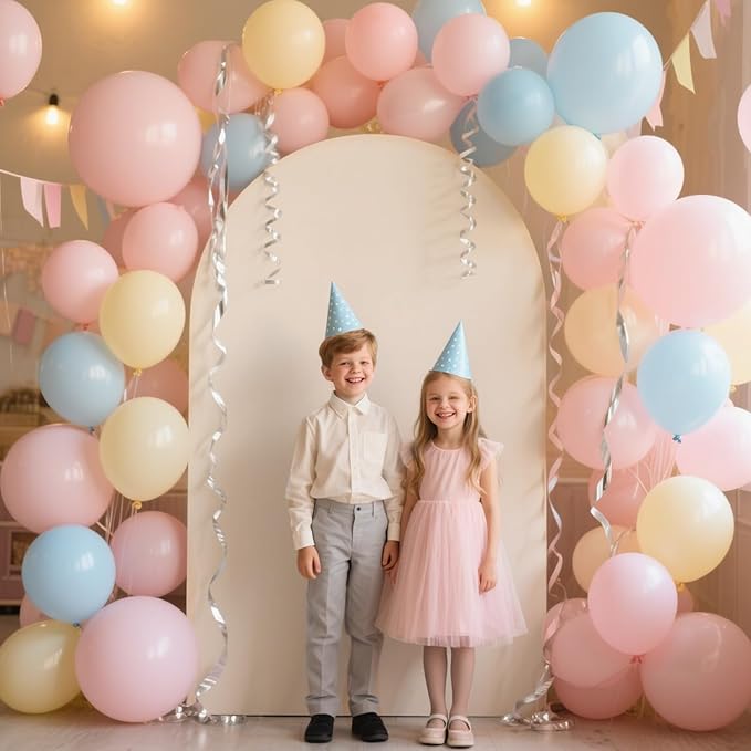 Ledido Wedding Arch Backdrop Cover 6FT Arch Covers Fitted Stretchy Spandex - Image 6
