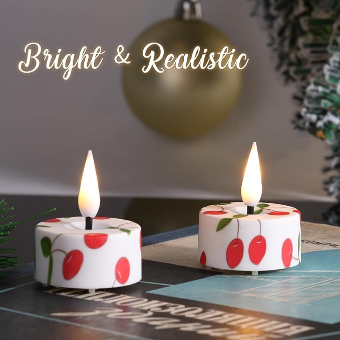 Eywamage Cherry Flameless Tealights - Image 3
