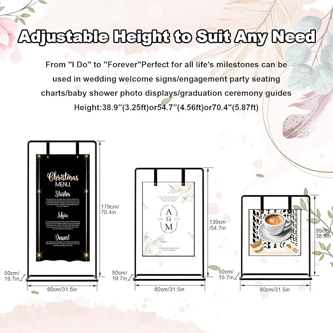 Wedding Welcome Sign Stand, Seating Charts & Posters - Image 2