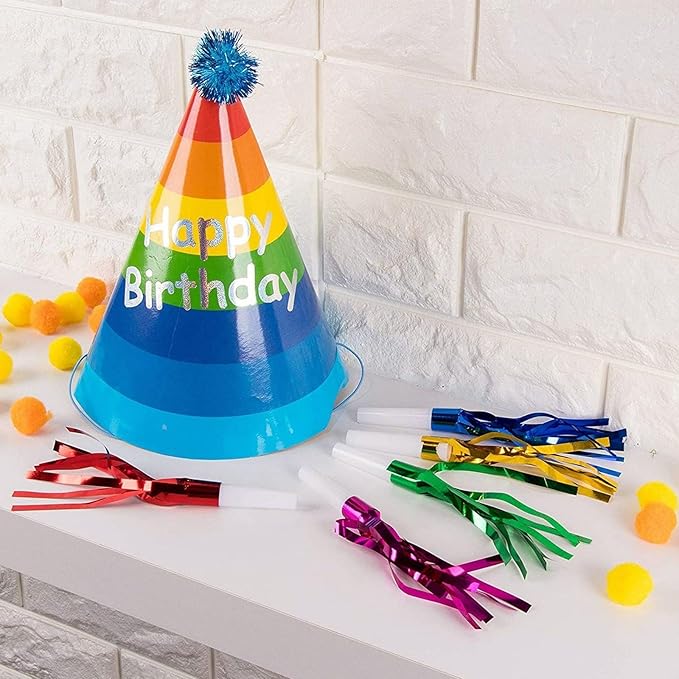 Juvale Party Noise Makers & Horns 50-Pack 5 Colors - Image 4