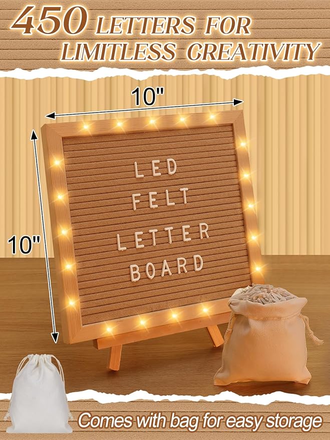 Light up Changeable Felt Letter Board Sign - Image 4