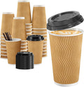 SIUQ 16 oz Coffee Cups-90 Pack Disposable Coffee Cups by SIUQ