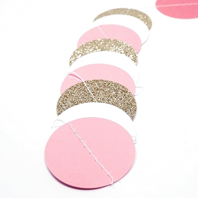 Chloe Elizabeth Circle Dots Paper Party Garland Streamer Backdrop - Image 4