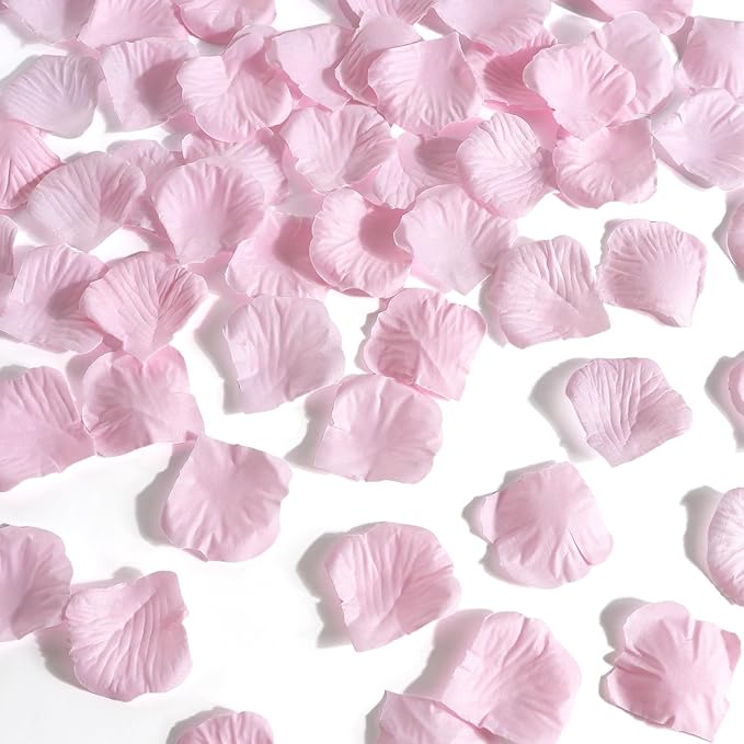 1000 Pcs Pink Rose Petals Artificial Silk Flower Petals Romantic Decorations - Image 8