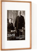 12x18 Picture Frame USA-Sourced Natural Cherry Wood Solid Original Wood Photo by Dreamland