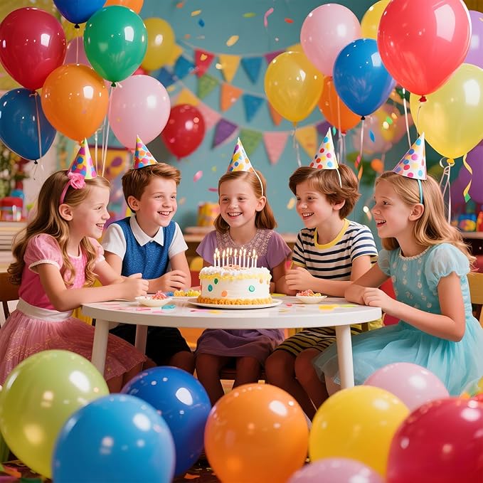 KAWKALSH 120 Balloons Rainbow Set 12 Inches - Image 6