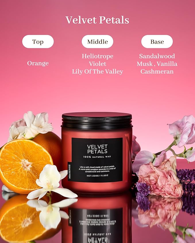 M&SENSE Velvet Petals Soy Candles - Image 2