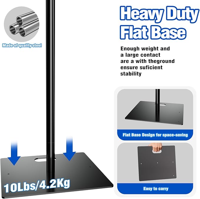 Pipe and Drape Backdrop Stand 10ftx10ft Adjustable Background Support System - Image 2
