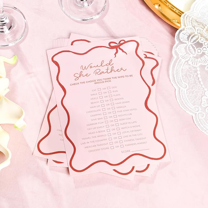 DEEKA 30 PCS Bridal Shower Games Card - Image 3