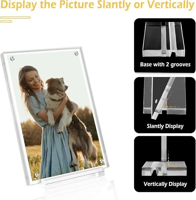 3 Pack 4x6 Magnetic Acrylic Picture Frame - Image 7