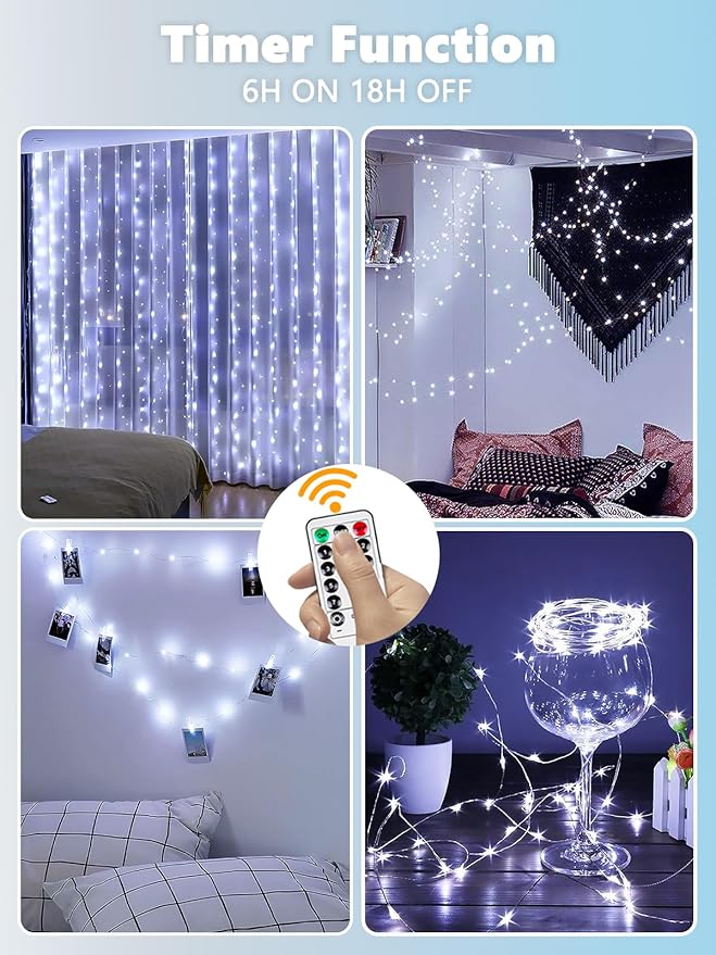 6 Pack Fairy Lights Battery Operated - Image 5