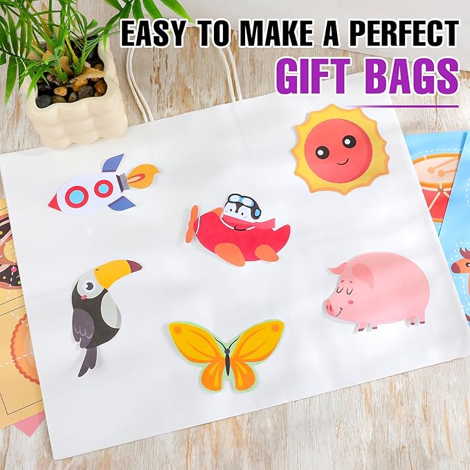 BURVAGY 16x6x12 Inch 100 Pcs Kraft Paper Bags - Image 5