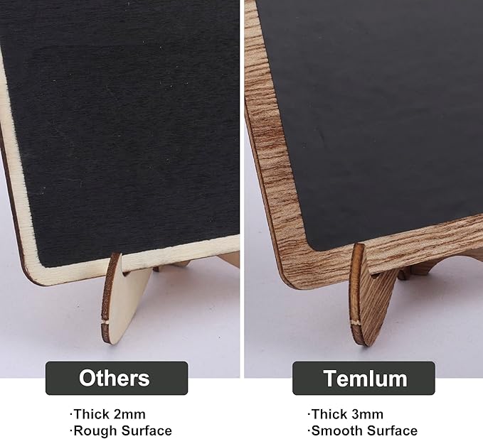 Temlum 15 Pcs Mini Chalkboard Sign - Image 3