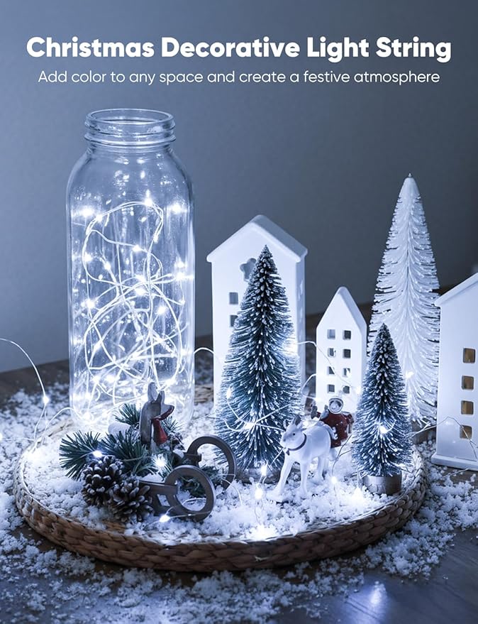 Minetom 12 Pack Fairy Lights Battery Operated String Lights, 8 Modes & Timer - Image 6