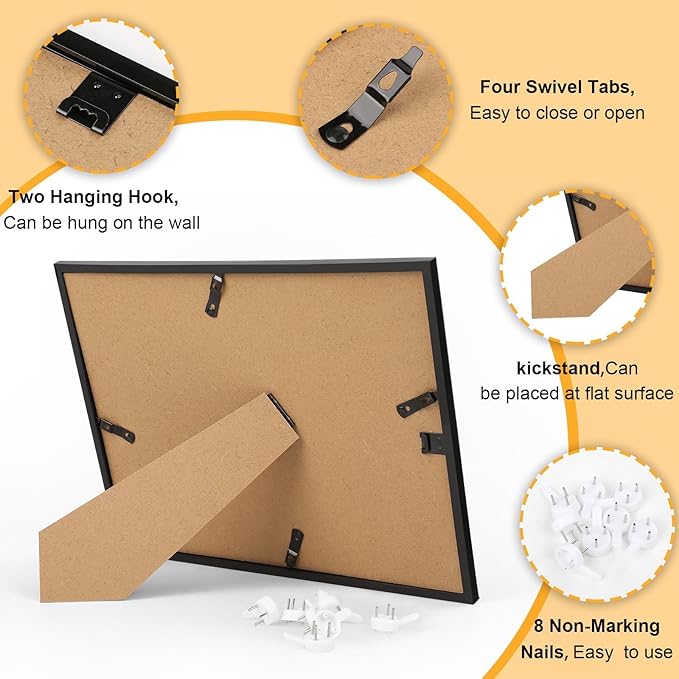 YixangDD 12 PACK Certificate Frames 8.5 x 11, Picture Frames - Image 5