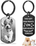 Custom Dog Memorial Photo Keychain Personalized Sympathy Gifts by Cupike