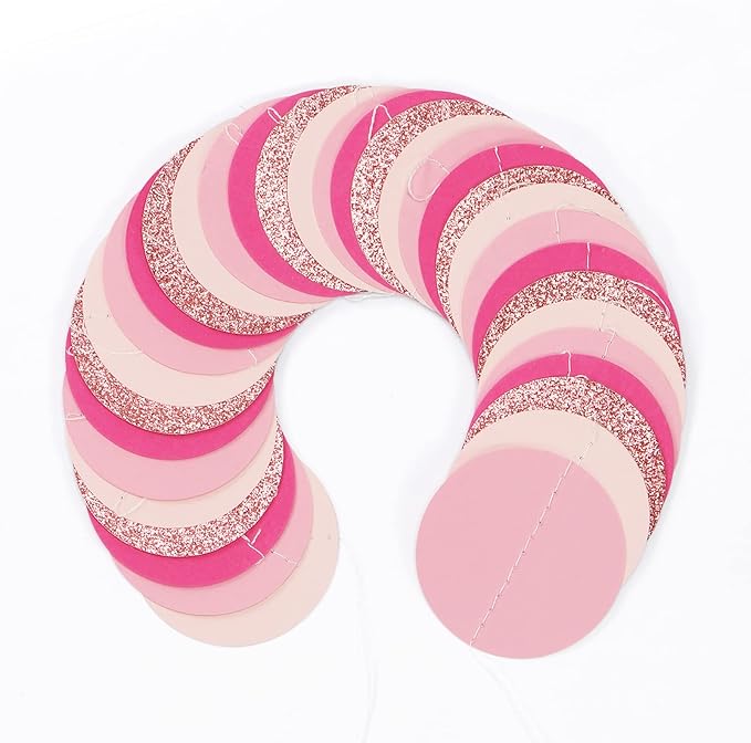 Hot-Pink Rose-Gold Party Decorations Garland - 52ft Wedding Bridal Shower - Image 3