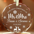 Personalized Our First Christmas As Mr Mrs Christmas Ornament by TOBYOVU