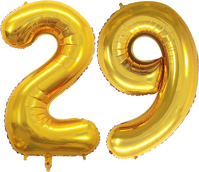 GOER Number 29 Balloons for 29th Birthday Party Decorations, 42 Inch Jumbo Foil by GOER