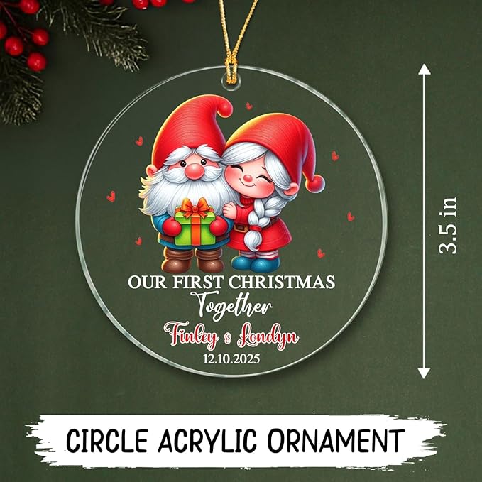 Personalized Our First Christmas Together Ornaments, 1st Christmas Together - Image 5