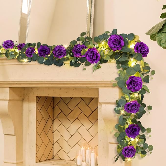 MACTING 4 Pack 26.4FT Eucalyptus Garland - Image 5