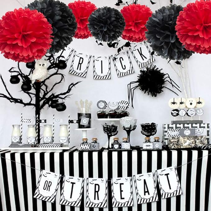 Paper Flower Tissue Pom Poms Party Supplies - Image 3