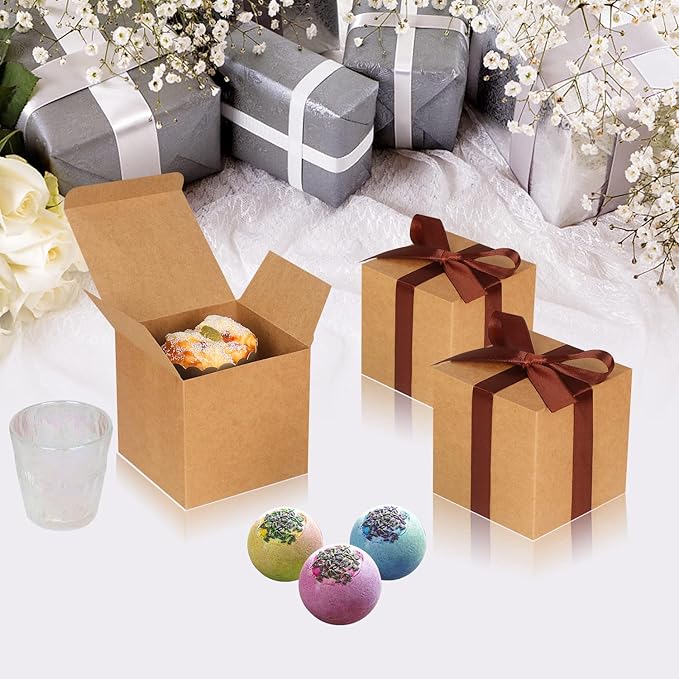 100 Pack Small Gift Boxes, Cupcake Boxes, Candy Boxes - Image 3