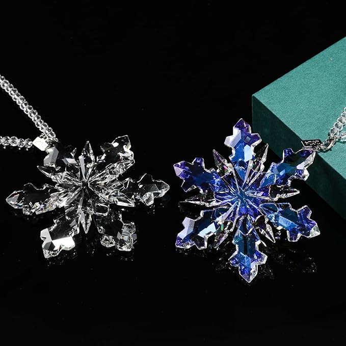 2024 Annual Edition Crystal Snowflake Ornament Christmas Ornament Home Decor - Image 7
