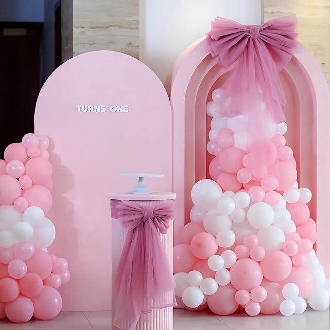 125 pcs Light Pink 5 Inch Balloons, Small Balloons - Image 3