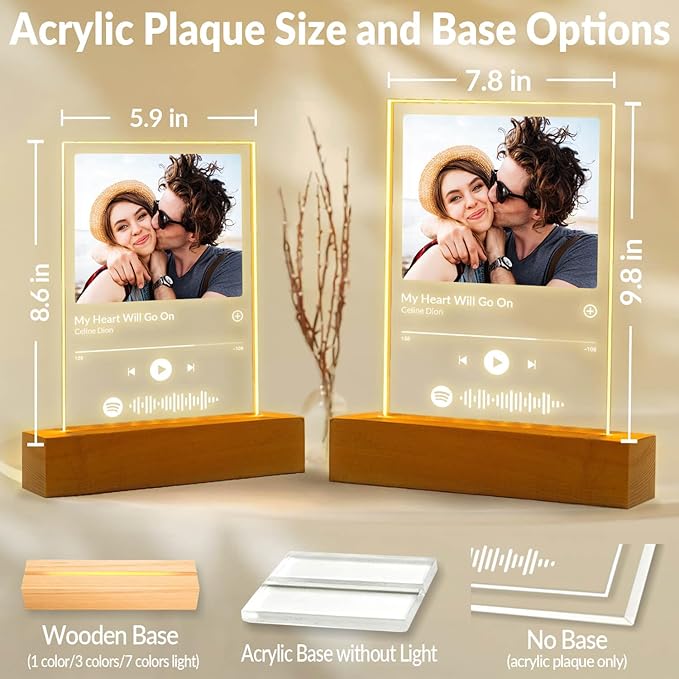 Custom Spotify Plaque, Customized Acrylic Song Plaque/Glass Album Cover - Image 7