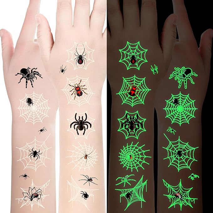 Luminous Halloween Temporary Tattoos by CHAWONER