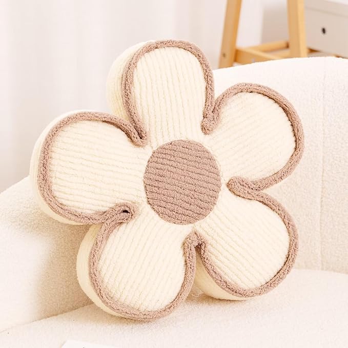 Soft Flower Shaped Floor Cushion, Decorative Throw Pillow, Seating Cushion by Kcvvcr