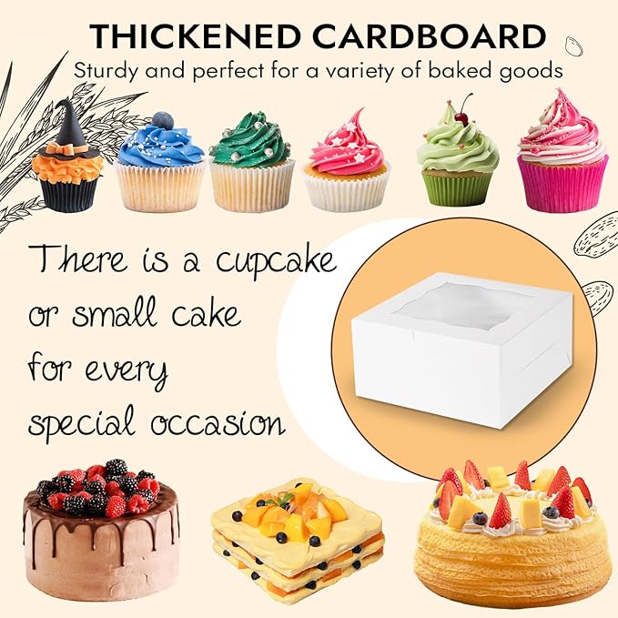 JCD 8 Packs 1+5 Cupcake Box Combo - Image 5