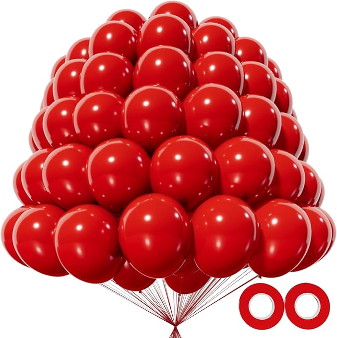 KAWKALSH 200pcs Red Balloons 5 Inch, Small Mini Latex Balloons by %E7%AB%8B%E5%8D%B3%E8%B4%AD%E4%B9%B0