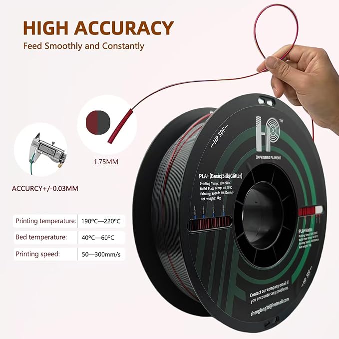 3D Printer Filament, Silk PLA, Color Changeable PLA Filament 1.75mm, Changes - Image 6