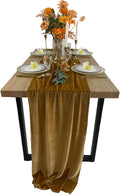 Luxurious Velvet Table Runner, 10ft Wedding Reception Decorations, 20x120inch by EHLDekol