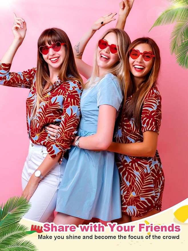 12 Pairs Heart Shaped Sunglasses - Image 6