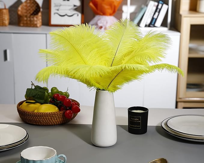 Ballinger Fluorescent Yellow Ostrich Feathers - Image 6