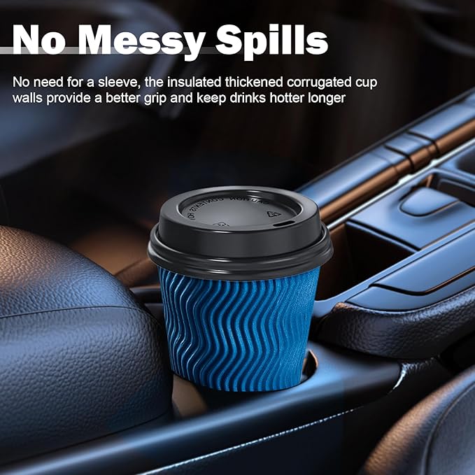 SIUQ 16 oz Coffee Cups-90 Pack Disposable Coffee Cups - Image 6