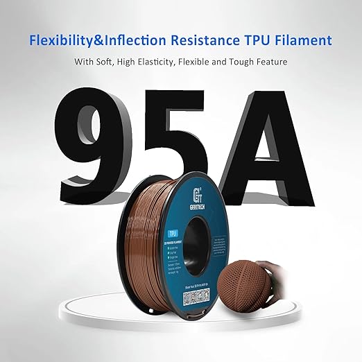 Geeetech TPU Filament 1.75mm, Shore 95A – Flexible 3D Printer Filament - Image 2