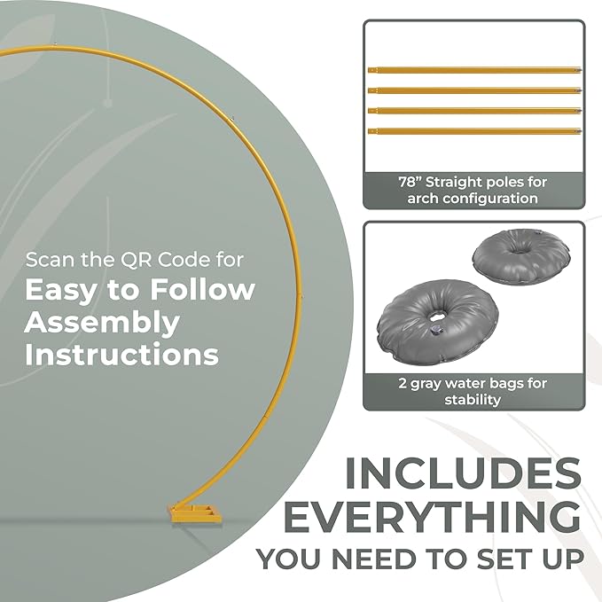 VerdeVista Convertible 6.5 FT Round Backdrop Stand - Image 4